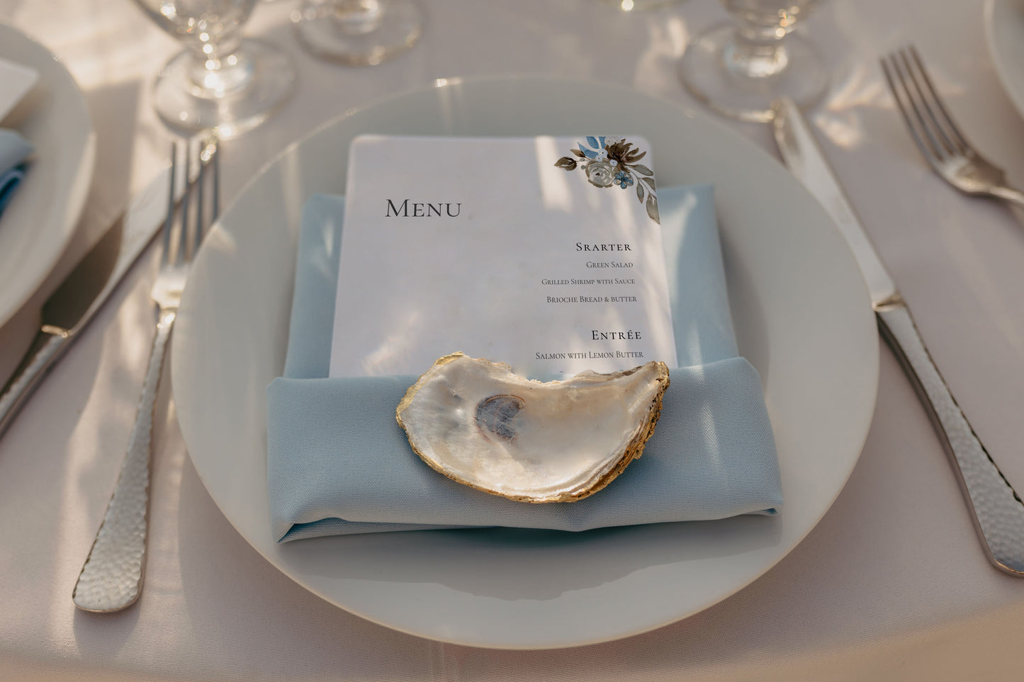 #21. Floral Digital Menu Template – Elegant & Modern Design for Weddings & Events