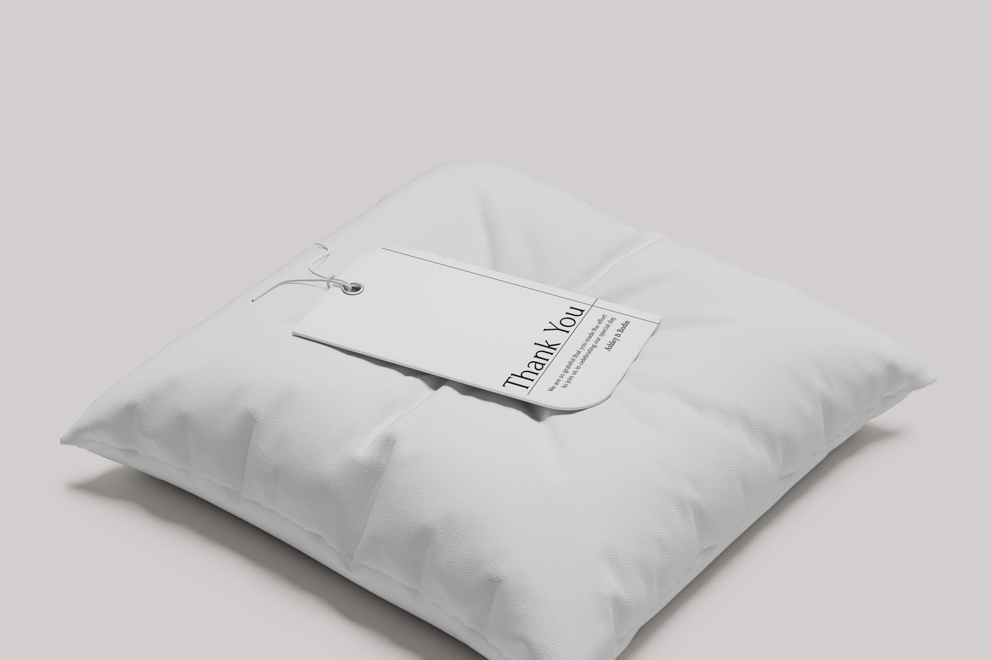 #4. Minimalist Thank You Favor Tag Template