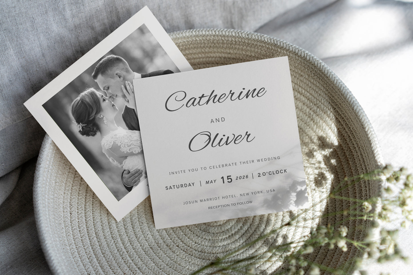 #1 Elegant Modern Wedding Invitation Digital Templates | Stylish Wedding Design