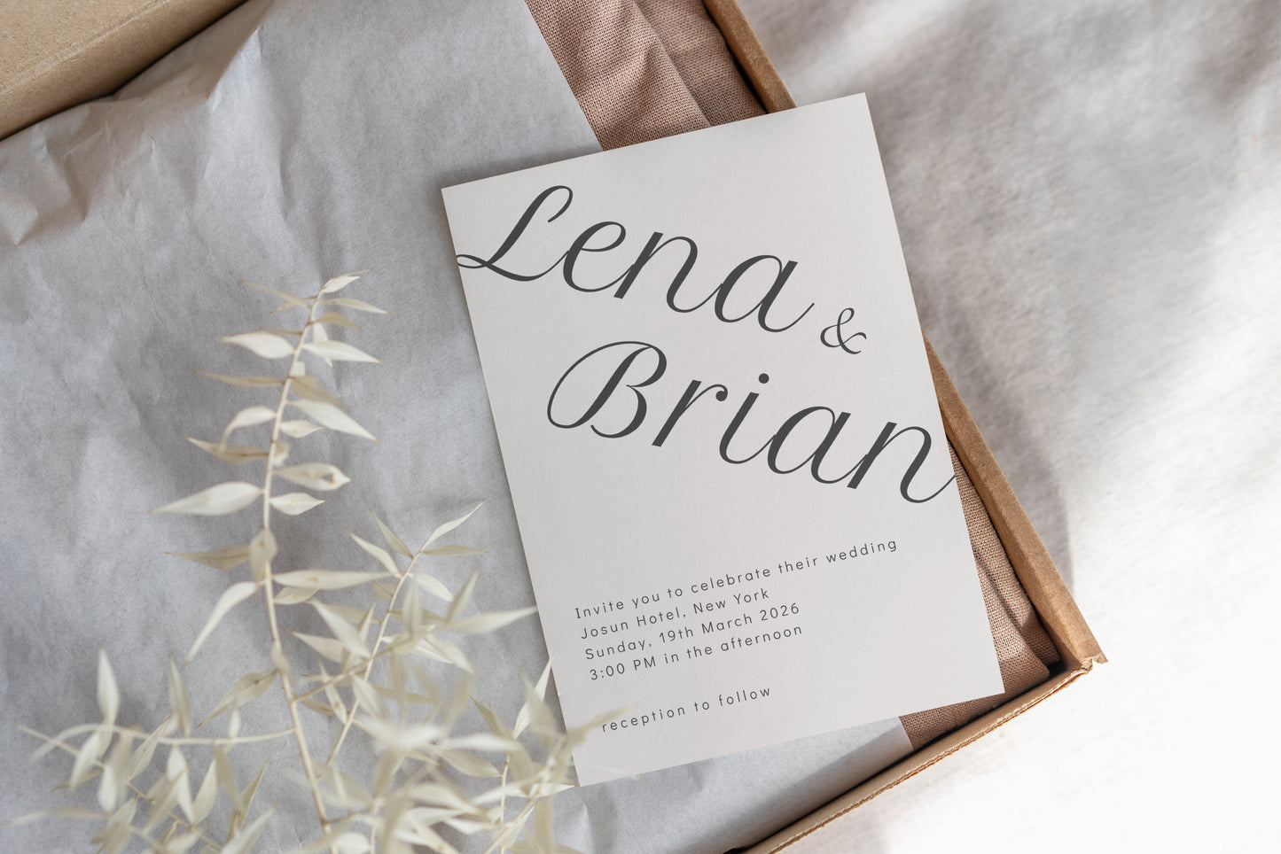 #2 Contemporary Wedding Invitation Templates | Unique Design