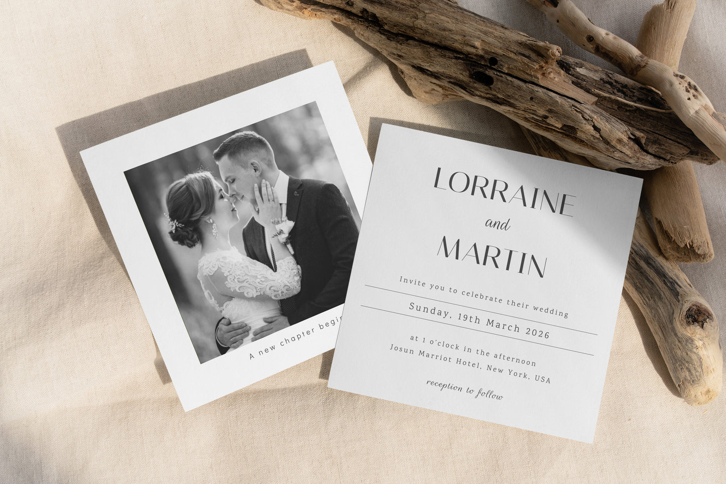 #4 Modern Wedding Invitation Digital Template | Elegant & Stylish Design