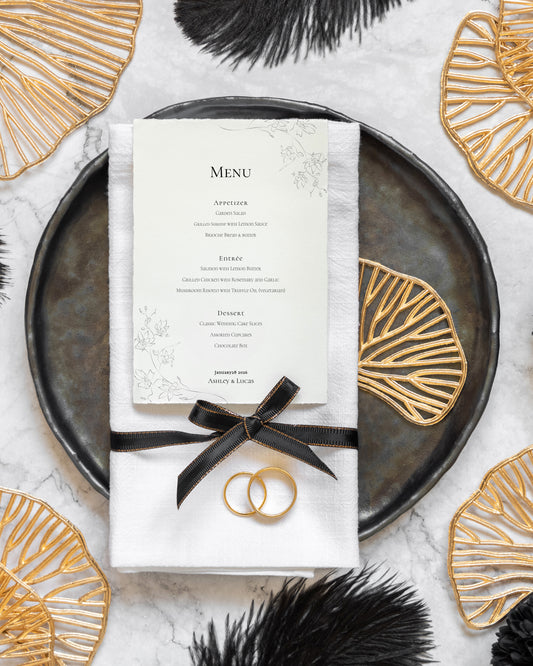 #19. Floral Digital Event Menu Template | Classic & Lovely Design