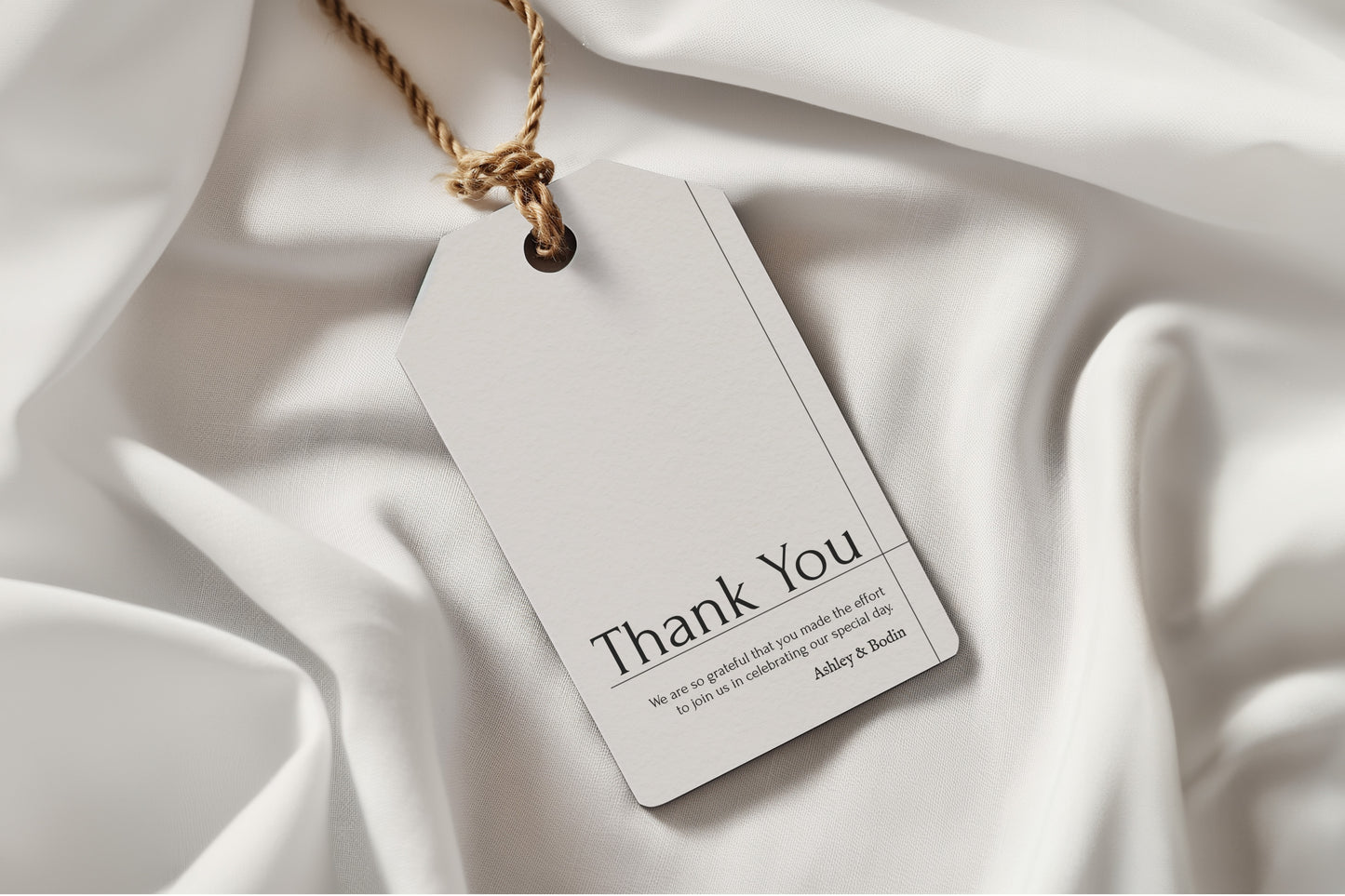 #4. Minimalist Thank You Favor Tag Template