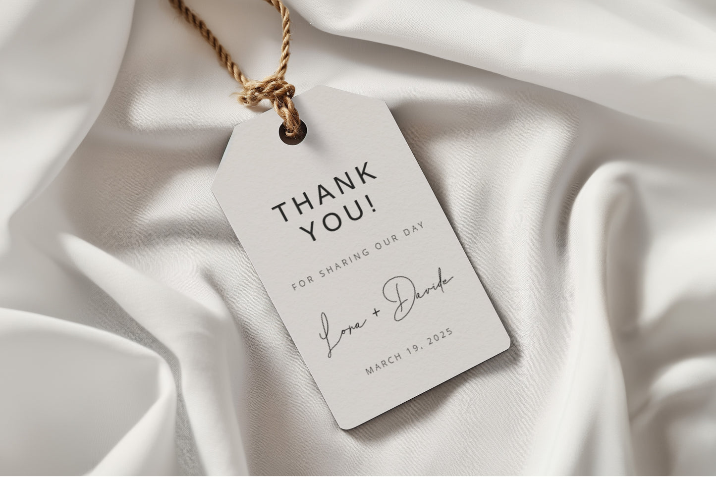 #1. Modern Thank You Favor Tag Digital Template | Elegant & Stylish Design