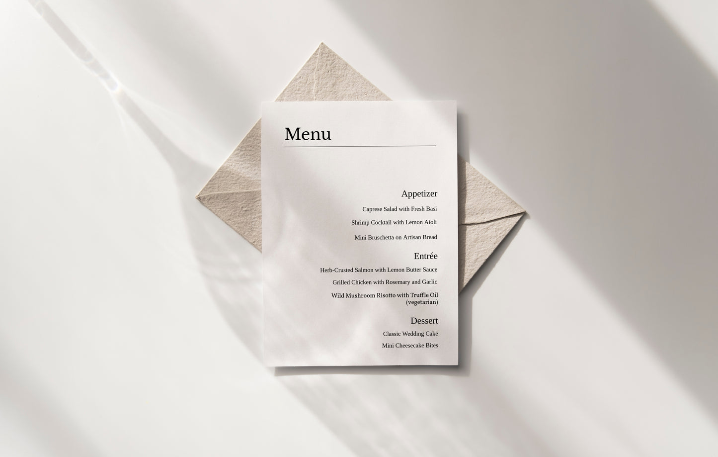 #1. Luxury Event Menu Digital Template | Elegant & Minimalist Design