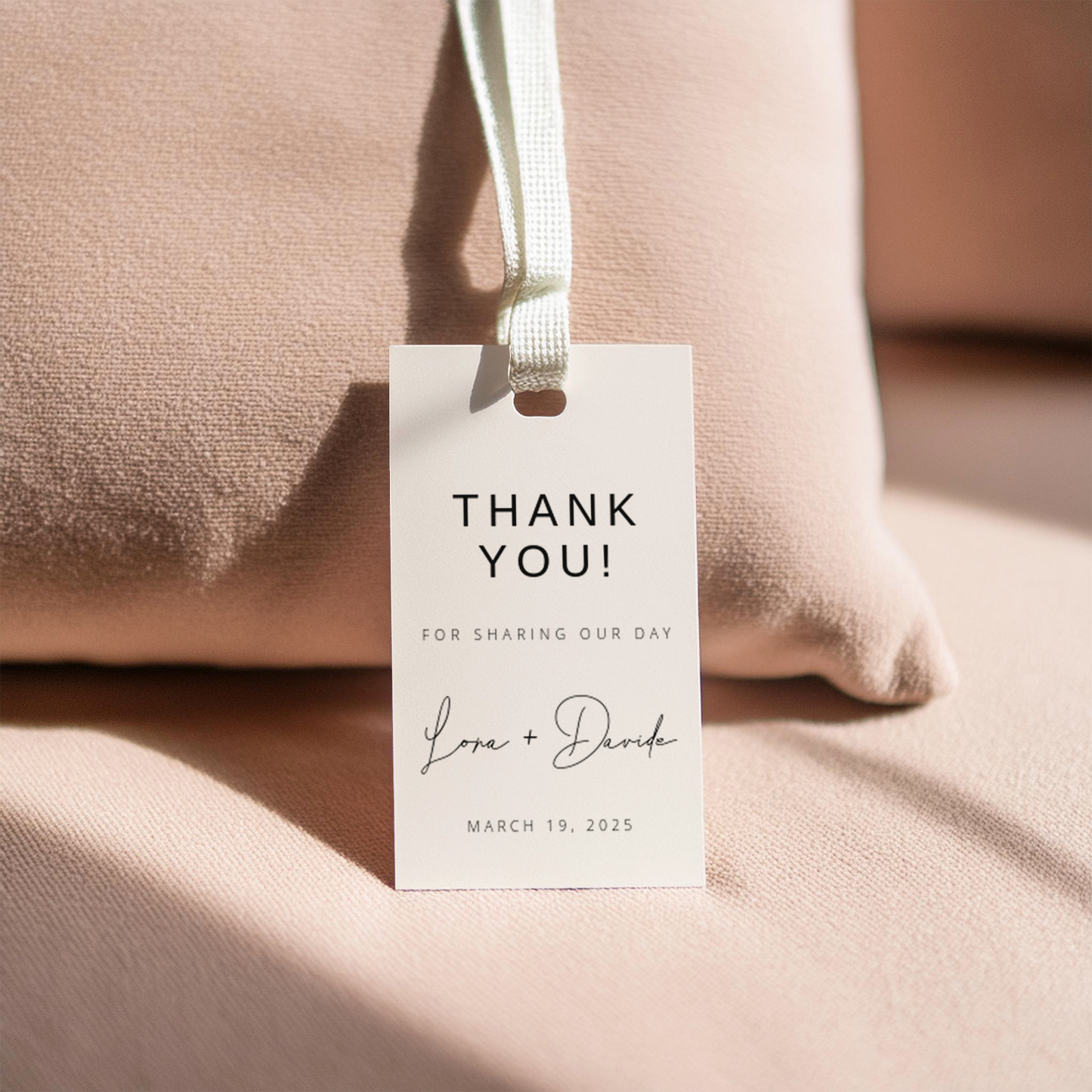 #1. Modern Thank You Favor Tag Digital Template | Elegant & Stylish Design