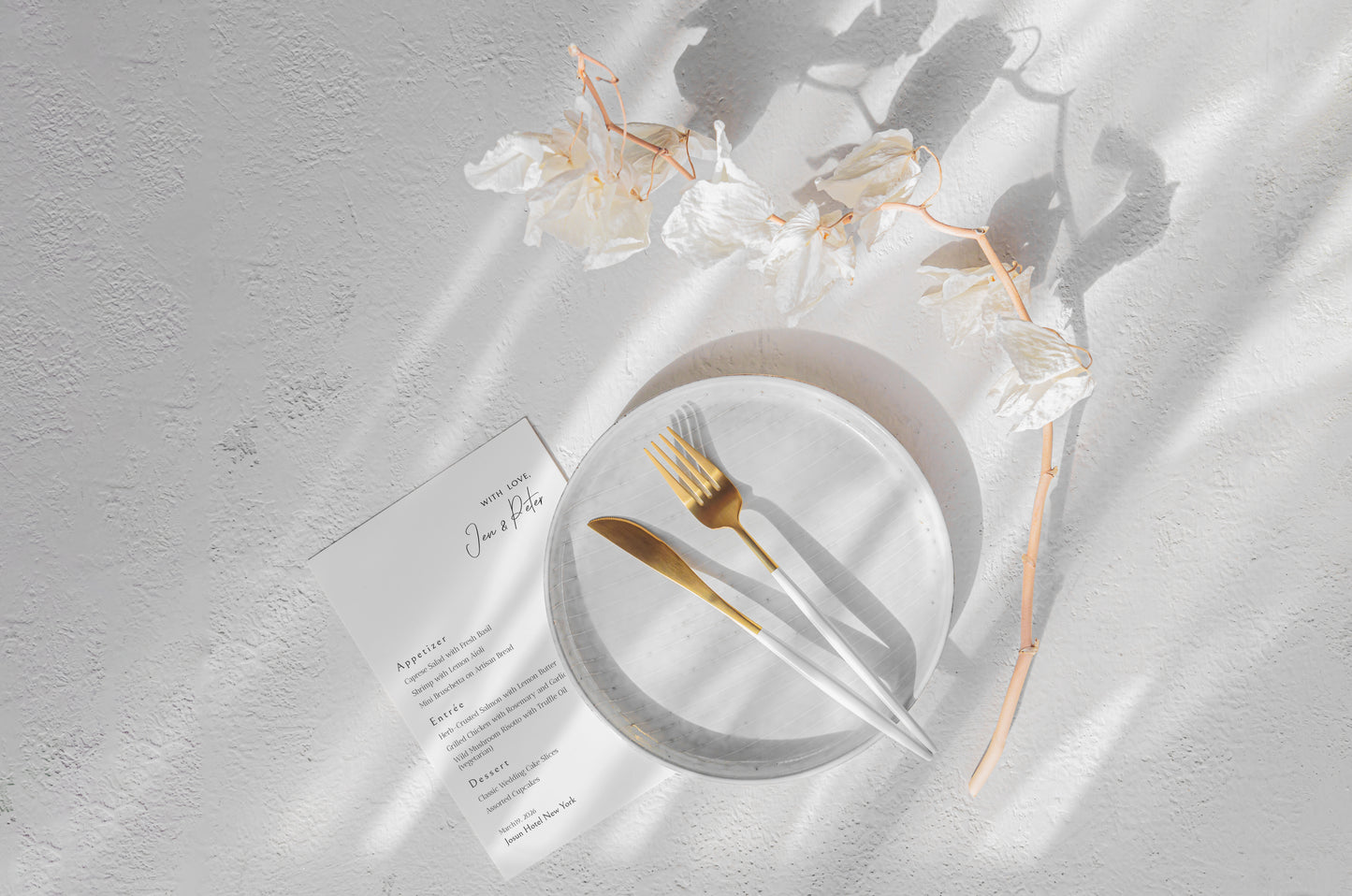 #12. Chic Minimalist Wedding & Event Menu Digital Template | Modern Typography, Sleek Clean Design