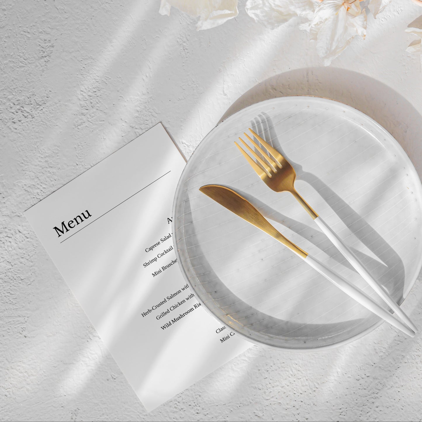 #1. Luxury Event Menu Digital Template | Elegant & Minimalist Design