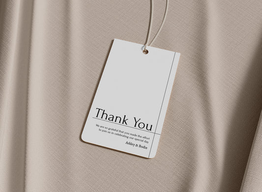 #4. Minimalist Thank You Favor Tag Template