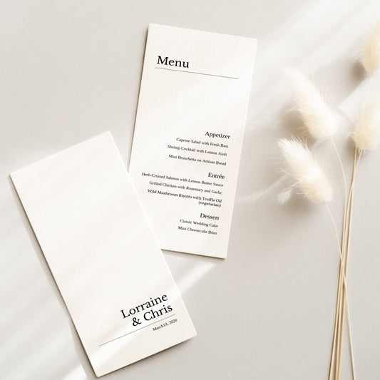 #1. Luxury Event Menu Digital Template | Elegant & Minimalist Design