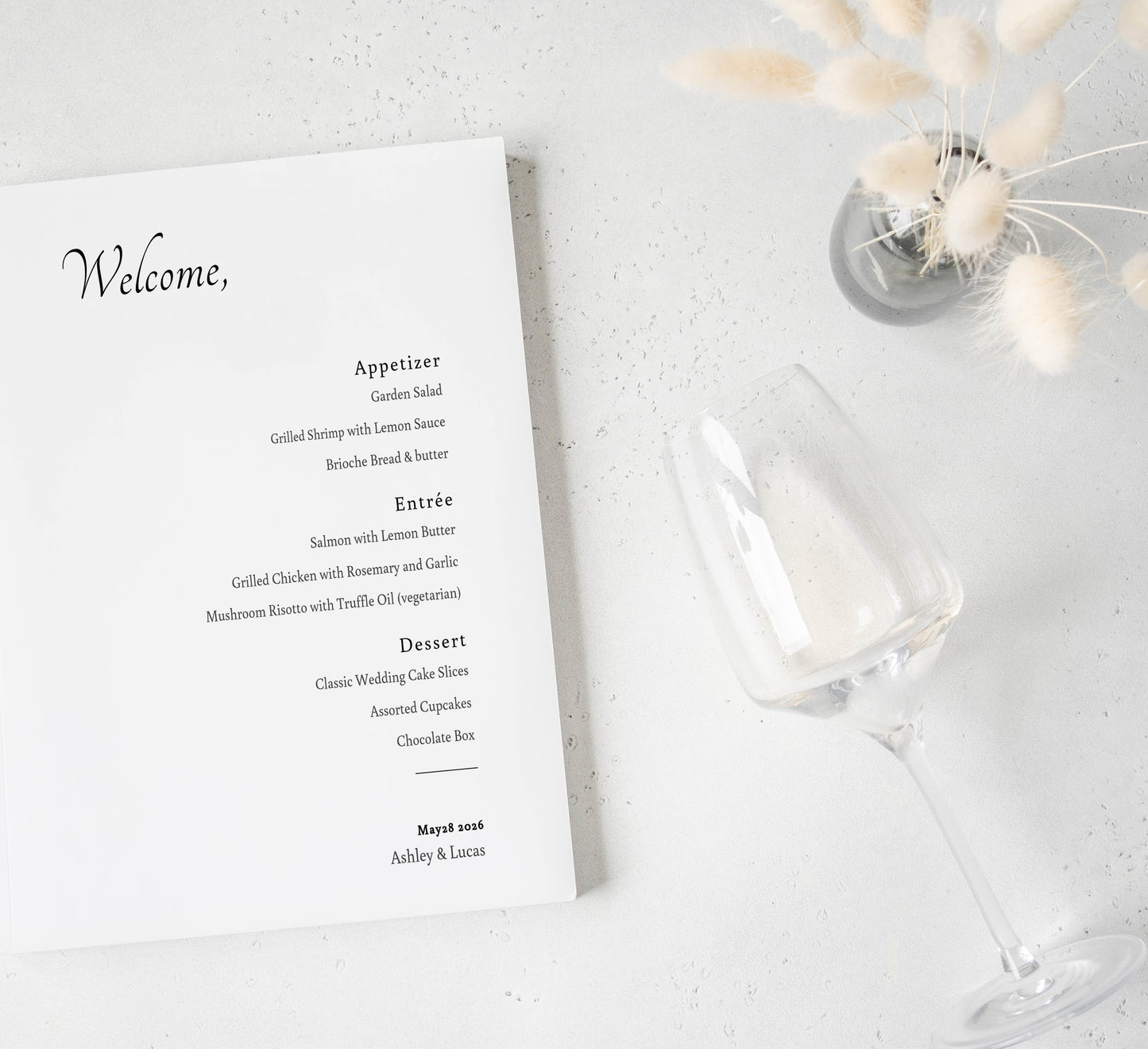 #17. Minimalist Modern Digital Menu Template | Chic Elegant Design