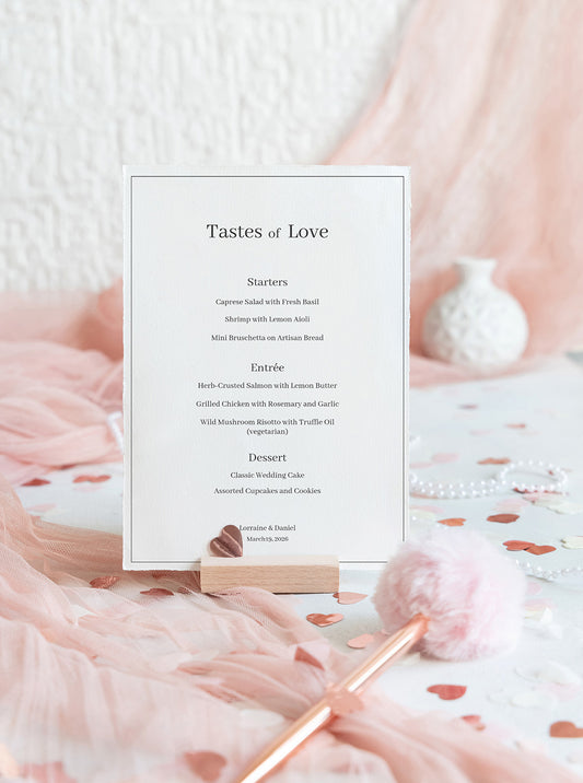 #5. Minimalist Event Menu Template | Elegant, Simple Design