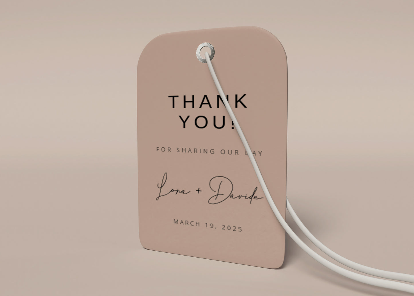 #1. Modern Thank You Favor Tag Digital Template | Elegant & Stylish Design