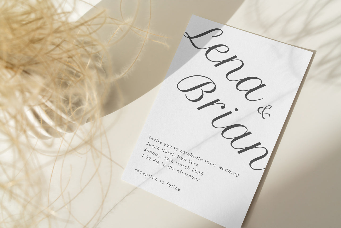 #2 Contemporary Wedding Invitation Templates | Unique Design