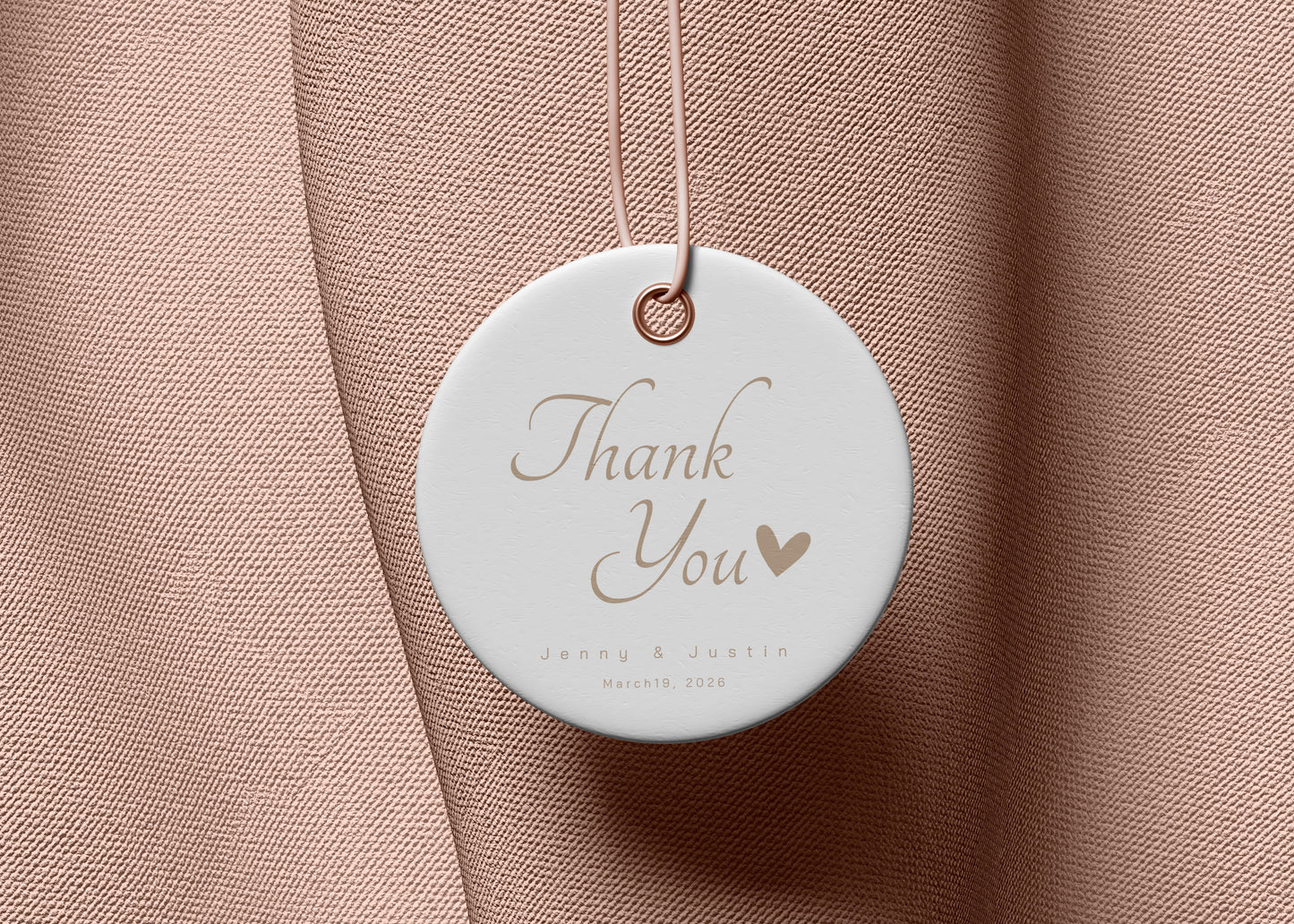 #7. Soft Heart Script Thank You Favor Tag Template