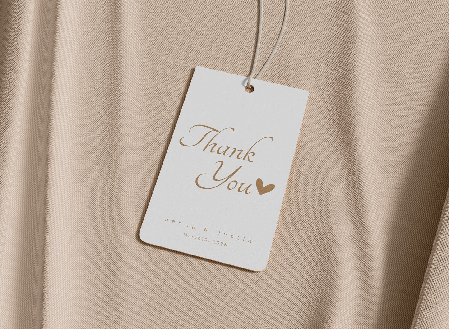 #7. Soft Heart Script Thank You Favor Tag Template