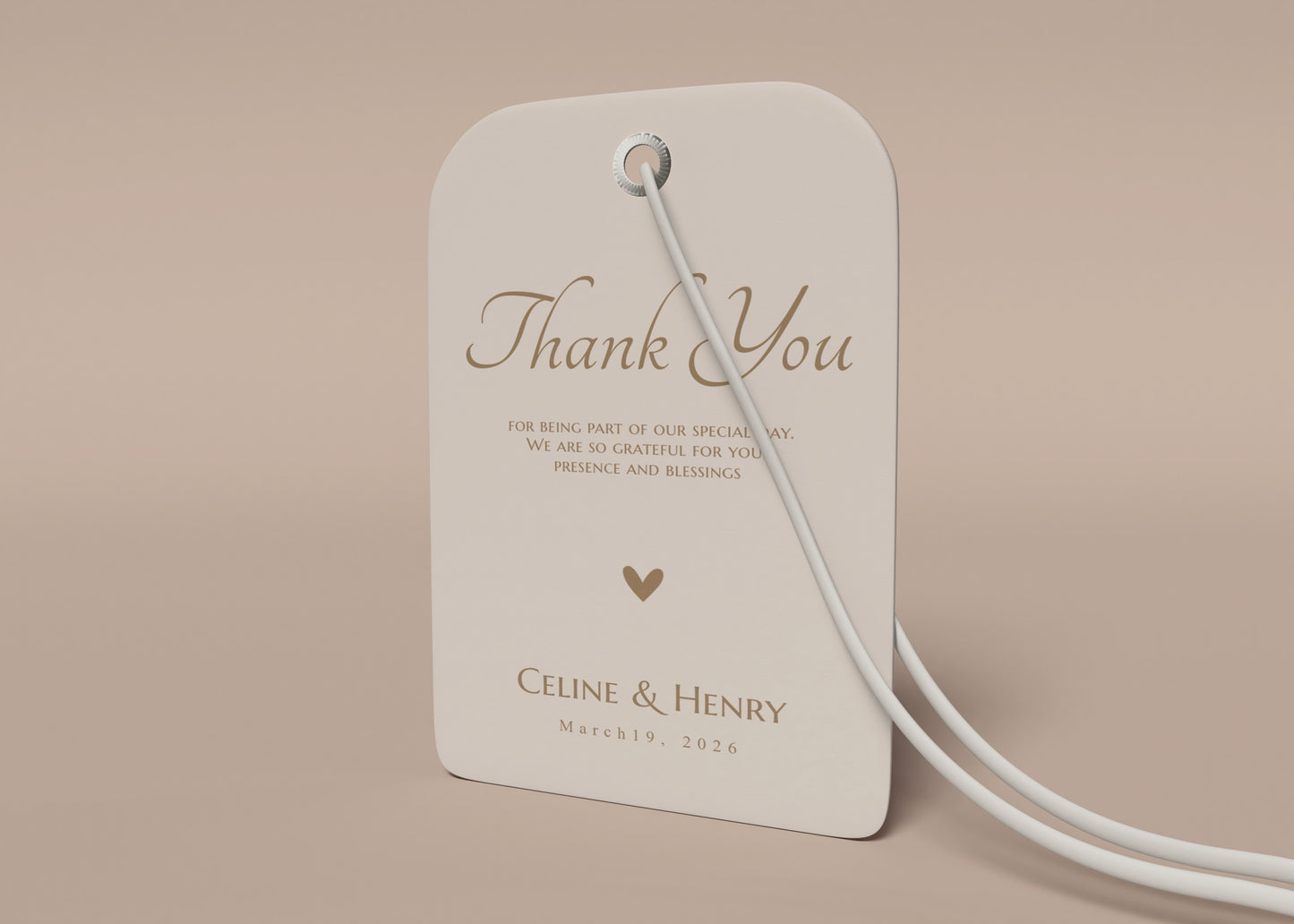 #6. Romantic Thank You Favor Tag Template for Weddings – Editable with Templett