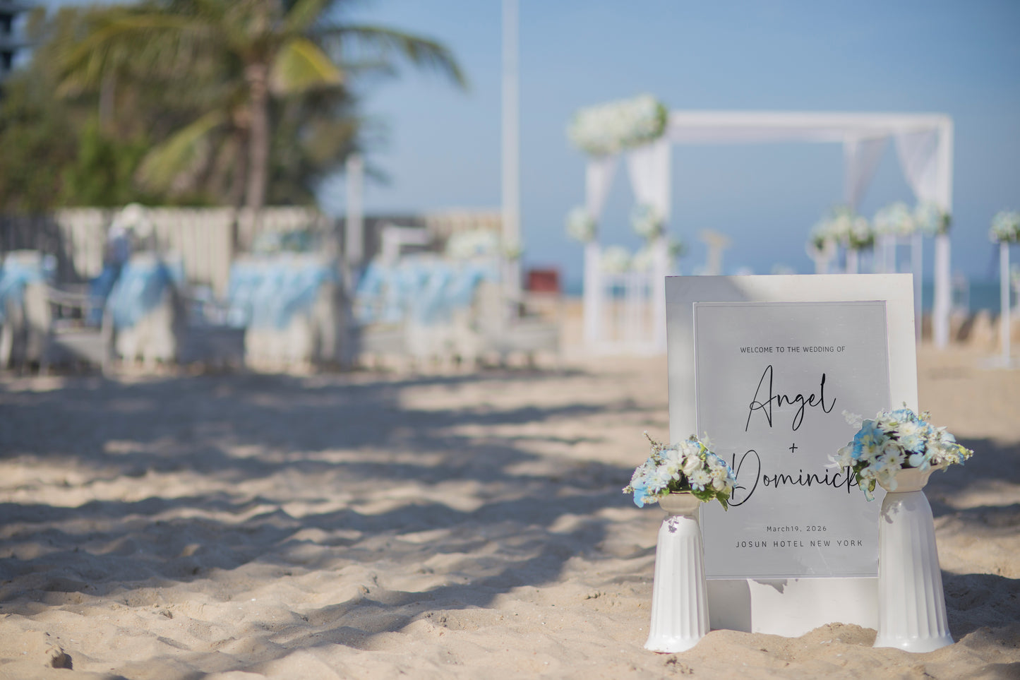 #2. Elegant Wedding Welcome Sign Digital Template | Stylish & Modern Design