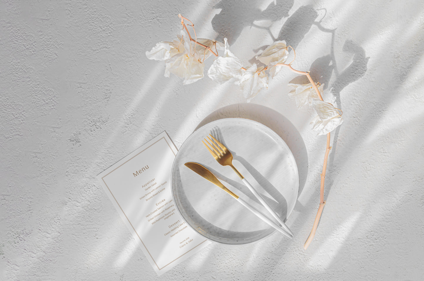 #15. Chic Minimalist Event Menu Digital Template | Modern Design
