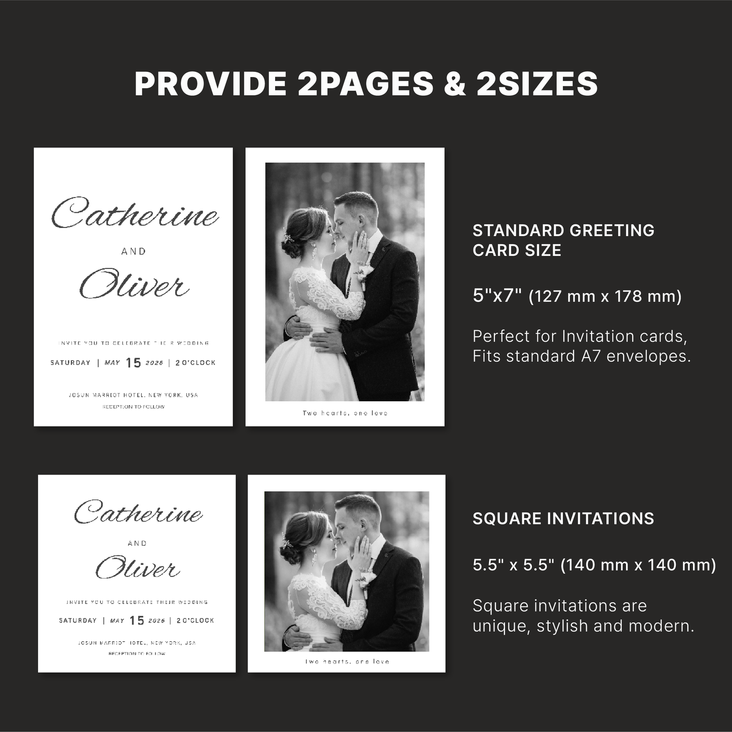 #1 Elegant Modern Wedding Invitation Digital Templates | Stylish Wedding Design